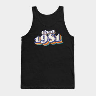 1981 Birthday Tank Top